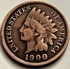 1900 Indian Head Cent Good-VG Details Strong Reverse 66.8M Mintage BN1000
