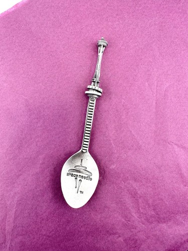 The Space Needle Seattle Washington Vintage Pewter Collector’s Souvenir Spoon