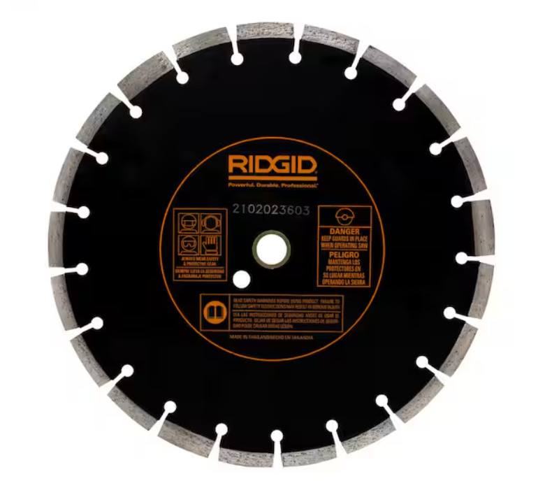 BRAND NEW -RIDGID 12 in. Dual-Purpose Diamond Blade