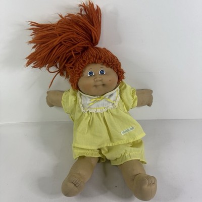 Cabbage Patch Kid Puppe 1984 Mädchen ingwerrote Haare blaue Augen HM3 Jesmar Spanien Vintage