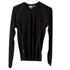 Icebreaker Pure Merino Bodyfit 200 Slim Fit Long Sleeve Top Black Size S