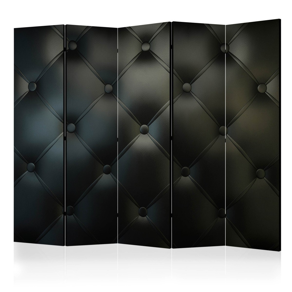 Paravent 5 volets premium Distinguished Elegance en toile tendue 172x225 cm