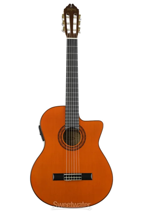 Washburn C5CE Classical Nylon String Acoustic-Electric Guitar - Natural 38390₽