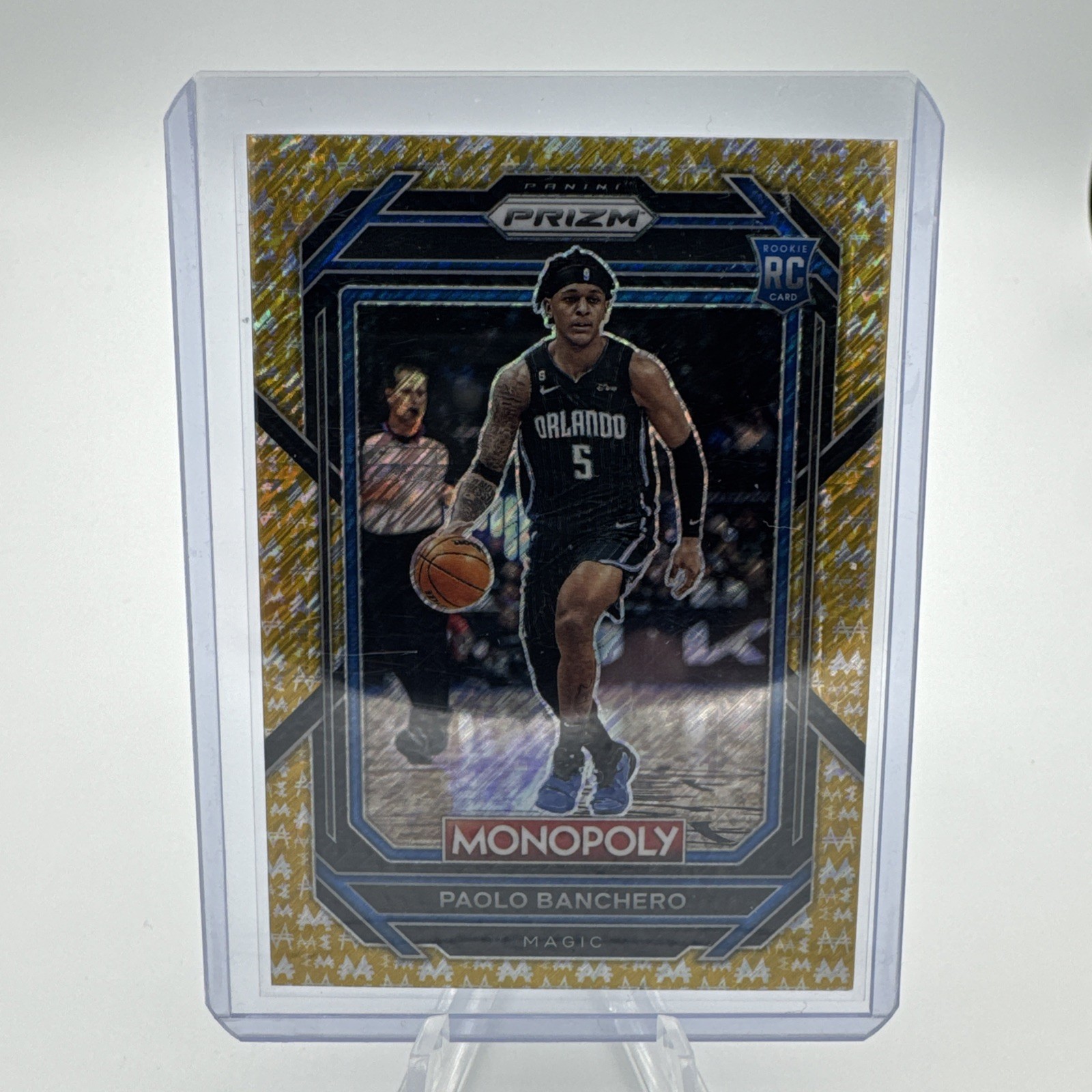 2022-23 Panini Prizm Monopoly Paolo Banchero #66 Gold Money Shimmer Prizm /500