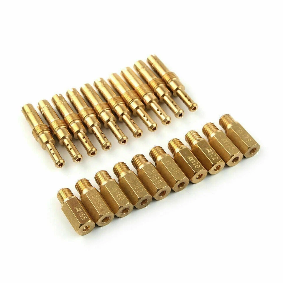 20pcs Carburetor Main Jet Kit Slow/Pilot Jet Kit For PWK Keihin OKO CVK Foto 2 de 4