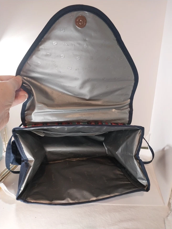 Bolsa de almuerzo Fit & Fresh azul rosa verde menta mandala aislada PVC gratis Foto 4 de 4