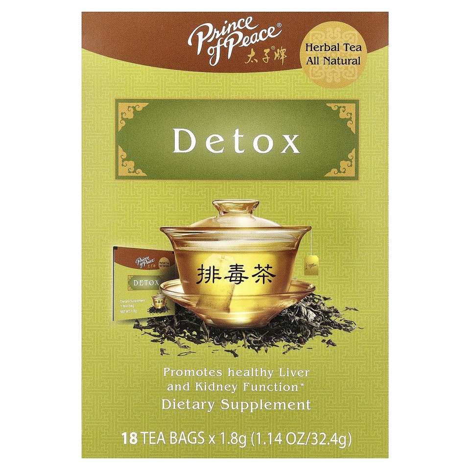Herbal Tea, Detox, 18 Tea Bag, 1.14 oz (32.4 g)