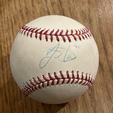 Lucas Duda Autographed Signed New York Mets OML Baseball STEINER STICKER ONLY