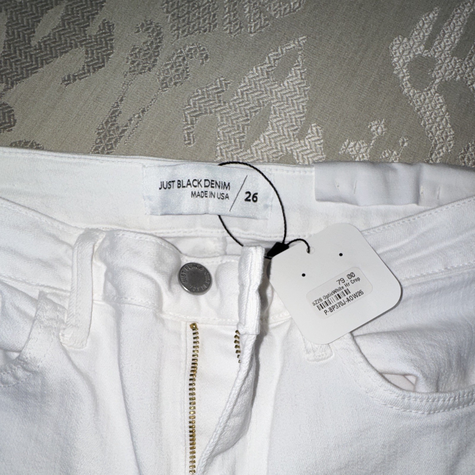 Just Black Denim White Flare Jeans Women’s Size 26
