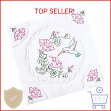 Jack Dempsey Needle Art 732293 Interlocking Hummingbird Quilt Blocks, 6 Quilt Bl