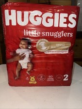 Huggies Little Snugglers Diapers, Size 2 - 60 Count