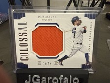 2019 Panini National Treasures - Colossal Materials Jose Altuve #CM-JA /25 (MEM)