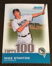 2010 Bowman Chrome Mike Stanton /999 Topps 100 Rookie #TPC5 Looks Gem See Pics