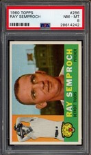 1960 Topps PSA 8 RAY SEMPROCH #286 Detroit Tigers Team Set Break Up
