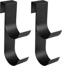 Codree 2 Pcs Pool Fence Hooks for Pool Equipment- Black Heavy Duty Fence Hooks f