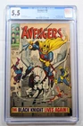 The Avengers #48 CGC Graded 5.5 OW Pages Marvel Comics 1/68
