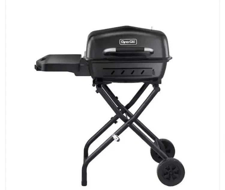 NEW! DYNA-GLO Portable Charcoal Grill in Black