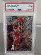 1996-97 Fleer Metal Allen Iverson #201 Precious Metal (RC)