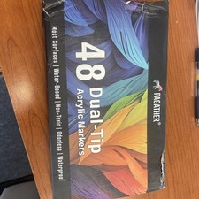 Pagather 48 Colors Acrylic Paint Markers, Brush Tip New Sealed
