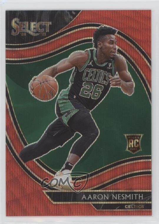 2020-21 Panini Select Courtside Red Wave Prizm Aaron Nesmith #287 0z5z