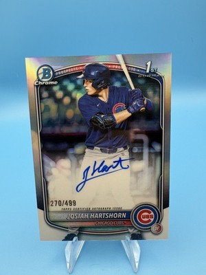 2025 Bowman Draft - Chrome Auto Josiah Hartshorn #CPA-JHA Refractor /499 