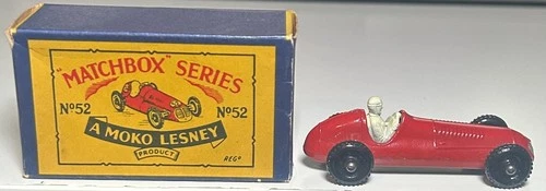 Matchbox Lesney #52 Red Maserati 4CLT With Box