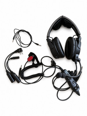 Bose A20 Aviation Headset with Bluetooth and Dual Plug Cable - Black