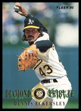 1995 Fleer Update #5 Dennis Eckersley Oakland Athletics Diamond Tribute Baseball