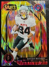 2024 Panini Select - Club Level Ray-Ray McCloud #289 Red & Yellow Shock Falcons