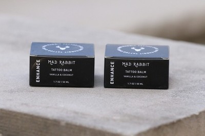 (2)  NEW IN BOX Mad Rabbit Tattoo Care Tattoo Balm Vanilla And Coconut  1.7 oz