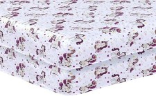 DTEX HOMES 2 x Kinderbett Bettwäsche super weich atmungsaktiv Polycotton Spannbettlaken 140