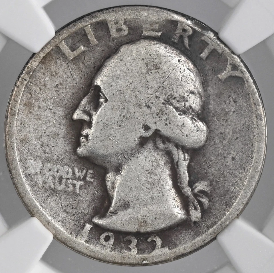 1932-D 25C WASHINGTON SILVER QUARTER - DENVER MINT - NGC AG 3  #8405239-001 - Image 2 of 4