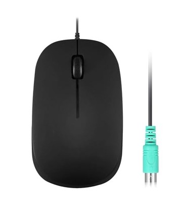 Perix PERIMICE-201 II Wired PS/2 Optical Basic Mouse 3-Button Slim 1000 DPI 1.8M