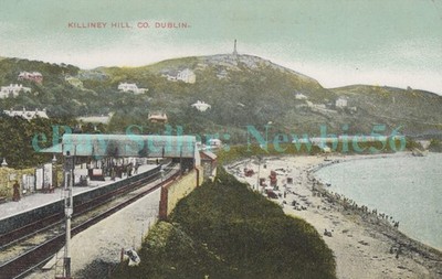 Killiney Hill County Dublin Ireland - RAILWAY STATION - Postcard nr Bray 