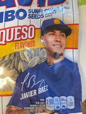 NEW SEALED JAVIER BAEZ JAVY BAEZ DAVID JUMBO SUNFLOWER SEEDS COLLECTIBLE BAG ’17