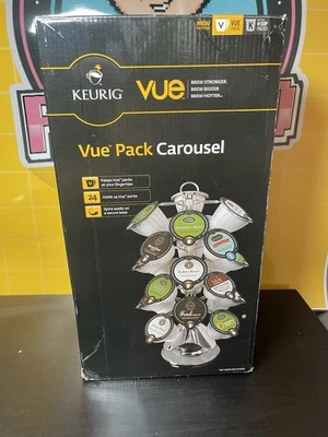 KEURIG 24 Vue Coffee Pod Countertop Carousel Tower Rack Organizer Holder Spins
