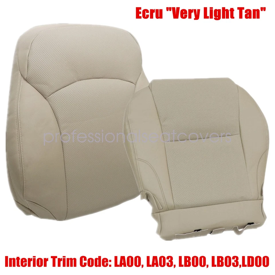 For Lexus IS250 IS350 2006-2013 Front Driver Bottom & Top Leather Seat Cover Tan - Image 2 of 4