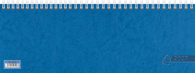 2027 Blau Glocken Tischkalender 1 W 2S  ca 29,7x10,5 cm 5072321307 Querkalender