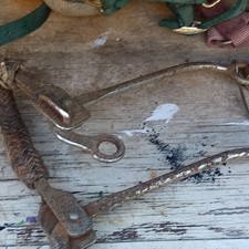 Western Hackamore Bit with Shanks, Braided No...