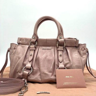 archive miumiu 2way bag vitellolux pink archive miumiu VITELLO LUX