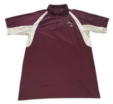 EBONITE Burgundy White MEN'S BOWLING Polo Shirt/Jersey L/Large