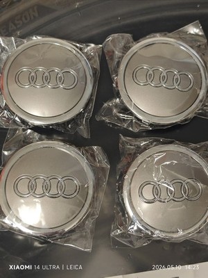 Audi Zubehör Nabendeckel Felgendeckel 69mm Grau Neu