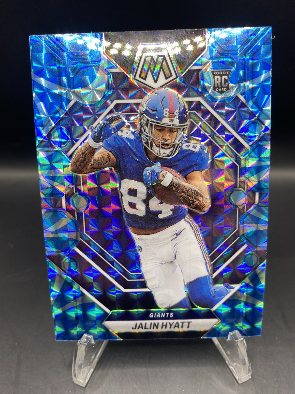 2023 Panini Mosaic - Rookies Jalin Hyatt #329 Reactive Blue Mosaic Prizm (RC)