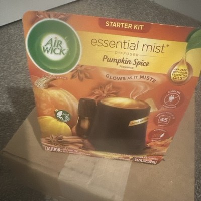 Air Wick Essential Mist Starter Kit Pumpkin Spice, Fall Scent, Refill Diffuser
