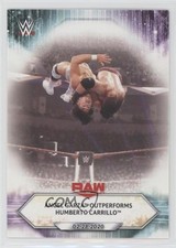 2021 Topps WWE Raw Angel Garza Outperforms Humberto Carrillo #30 0f3j