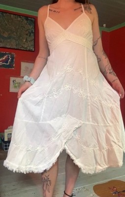 Giocam white linen sundress