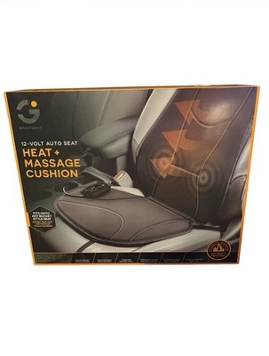 Smart Gear 12V Auto Seat Heating Plus Massage Cushion Black