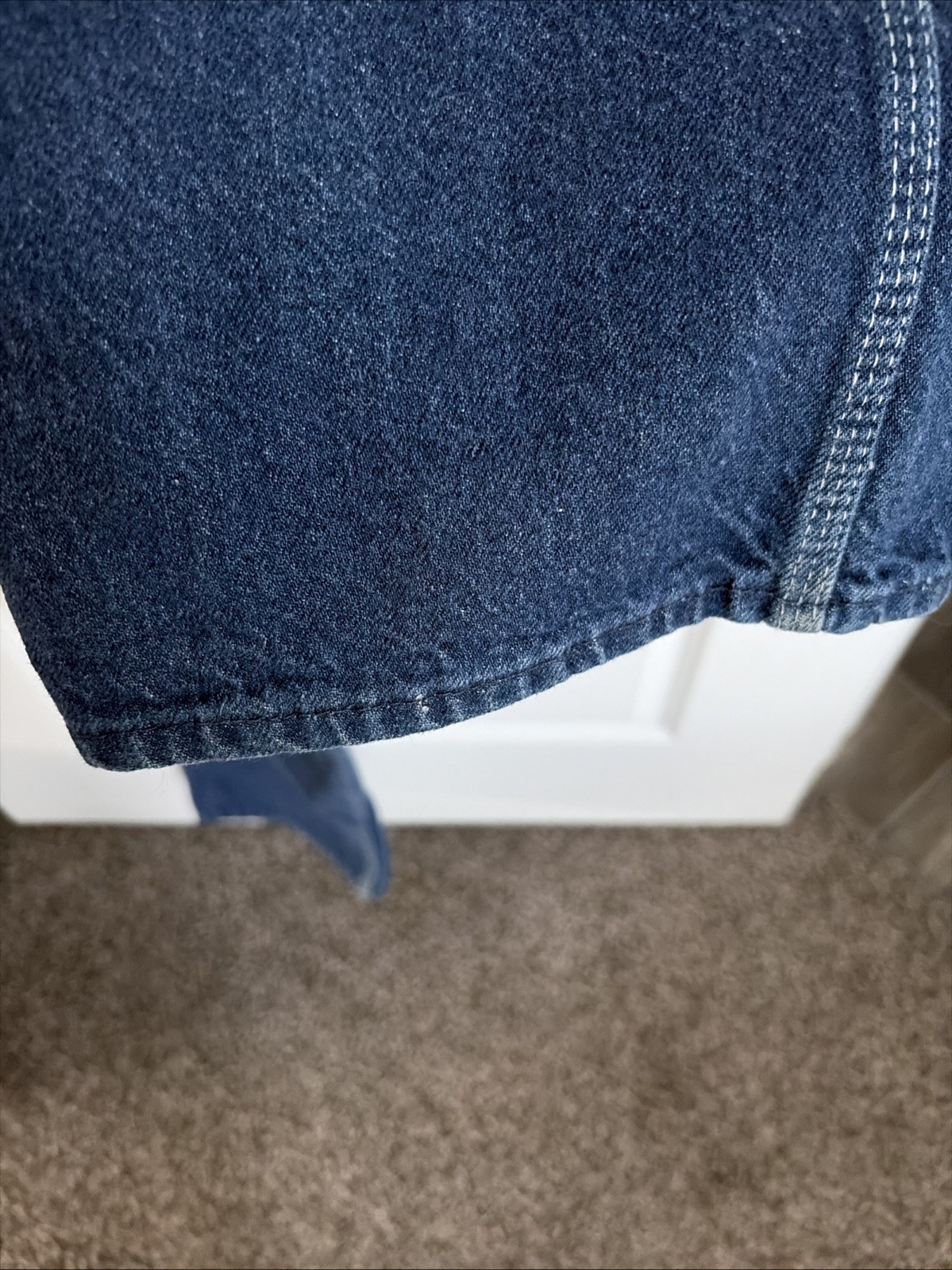 Authentic Key Imperial Overalls Button Fly 33x 34… - image 4