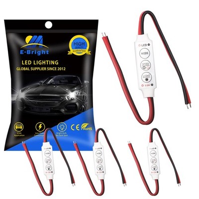 YM E-Bright LED Flash Strobe Controller for Strip Light Bulb 4PCS White 