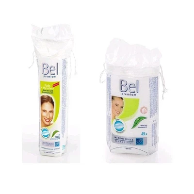 HARTMANN Wattepads Microfaser Kosmetikpads Reinigungspads, Bel Premium, Aleo Vera, Größen